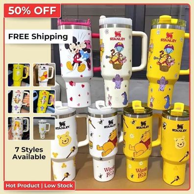 Winnie the Pooh 40oz Tumbler: Stainless Steel Insulated Cup