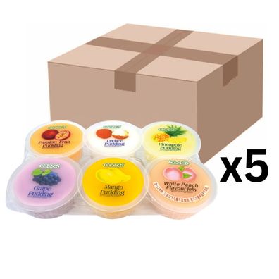 5er-Pack COCON Nata de Coco Fruchtmix Tropisch Kokosnussgel 480g