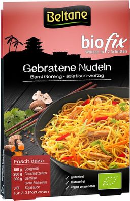3x Beltane Beltane Biofix Gebratene Nudeln, vegan, glutenfrei, lactosefrei 15,9g