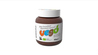 6x Vego VEGO - Fine hazelnut chocolate spread (crunchy) - Organic, VEGAN, Fairtea