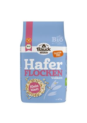 6x Bauck Mühle Haferflocken Kleinblatt glutenfrei Bio 475g