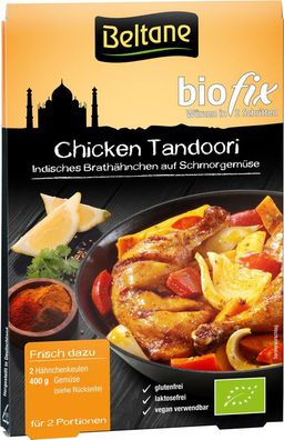 6x Beltane Beltane Biofix Chicken Tandoori, vegan, glutenfrei, lactosefrei 21,5g