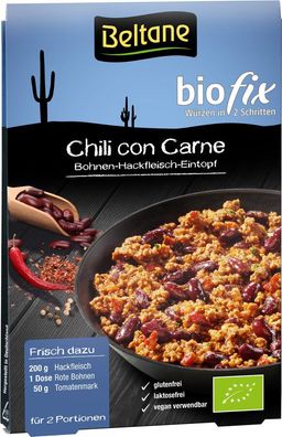 3x Beltane Beltane Biofix Chili con Carne, vegan, glutenfrei, lactosefrei 28g