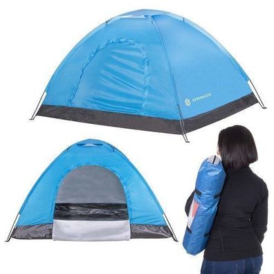 Zelt Campingzelt 2 Personen Outdoor Tent pop-up Blau