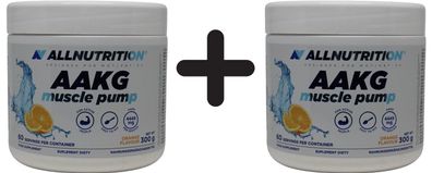 2 x Allnutrition AAKG Muscle Pump, Orange - 300g