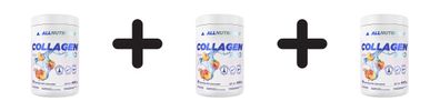 3 x Allnutrition Collagen Pro, Peach - 400g