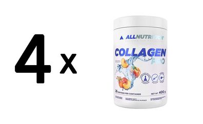 4 x Allnutrition Collagen Pro, Peach - 400g