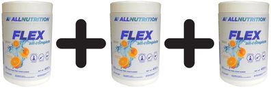 3 x Allnutrition Flex All Complete, Orange - 400g