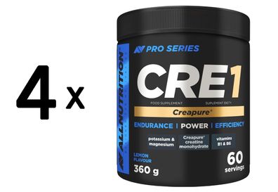 4 x Allnutrition Pro Series CRE1, Lemon - 360g