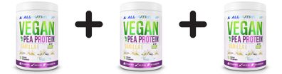 3 x Allnutrition Vegan Pea Protein, Vanilla - 500g