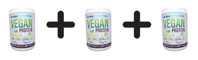 3 x Allnutrition Vegan Protein, Vanilla - 500g