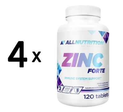 4 x Allnutrition Zinc Forte - 120 tabs