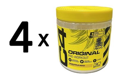 4 x Cellucor C4 Original Pre-Workout, Pineapple Head - 198g