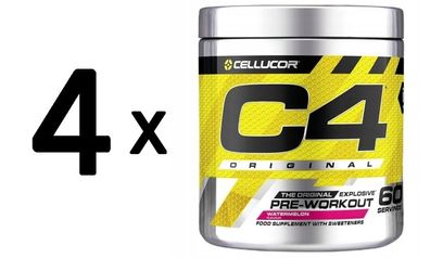 4 x Cellucor C4 Original, Watermelon - 396g