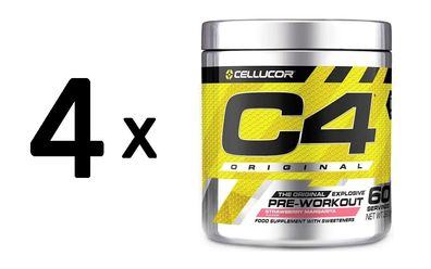 4 x Cellucor C4 Original, Strawberry Margarita - 402g