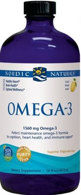 Omega-3, 1560mg Lemon - 473 ml