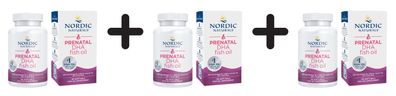 3 x Nordic Naturals Prenatal DHA Fish Oil - 90 softgels