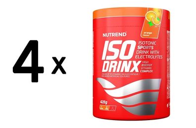 4 x Nutrend IsoDrinx, Orange - 420g