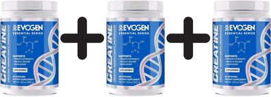 3 x Evogen Creatine Monohydrate - 300g