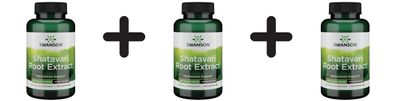 3 x Swanson Shatavari Ayurvedic Female Rejuvenator, 500mg - 120 caps