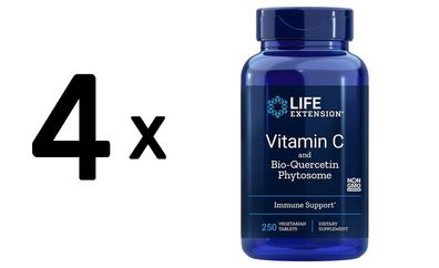 4 x Life Extension Vitamin C and Quercetin Phytosome - 250 vegetarian tabs