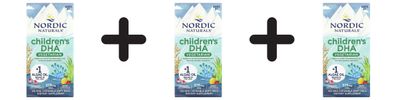 3 x Nordic Naturals Children's DHA, Berry Lemonade - 120 chewables