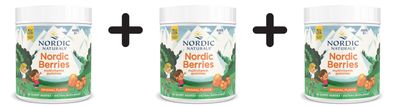 3 x Nordic Naturals Nordic Berries Multivitamin, Original Flavor - 120 gummy berries
