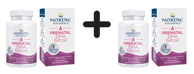2 x Nordic Naturals Prenatal DHA Fish Oil - 90 softgels