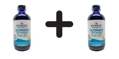2 x Nordic Naturals Ultimate Omega, 2840mg Lemon - 237 ml