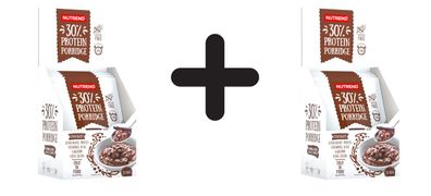 2 x Nutrend 30% Protein Porridge, Chocolate - 5 x 50g