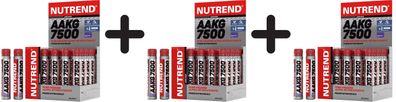 3 x Nutrend AAKG 7500, Blackcurrant - 20 x 25 ml