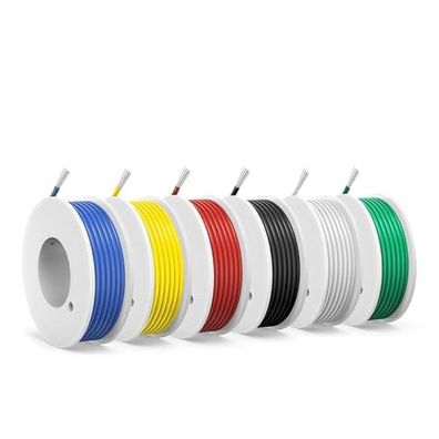0,13mmÂ² PVC Elektrokabel 26 AWG verzinnt 6 Farben je 6 m flexibel