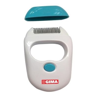 GIMA Elektrischer Läusekamm 24403 natérliche Läuse und Nissen Entfernung