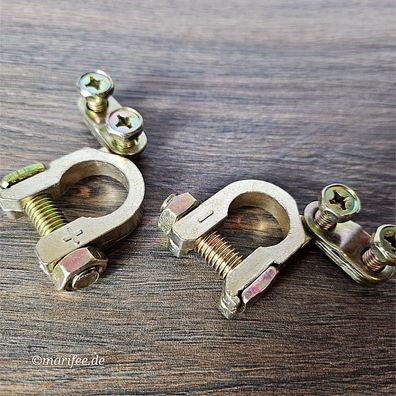 Batterie-Polklemmen Messing, 12 V/ 24 V, Auto & Motorrad Art.-Nr. 21131