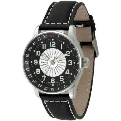 Zeno-Watch - Armbanduhr - Herren - Chrono - X-Large - Pilot - P554WT-b1