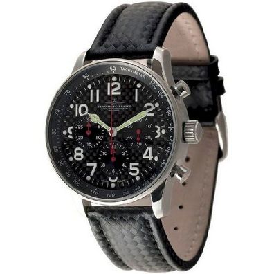 Zeno-Watch - Armbanduhr - Herren - X-Large Pilot Carbon Chrono - P559TH-3-s1