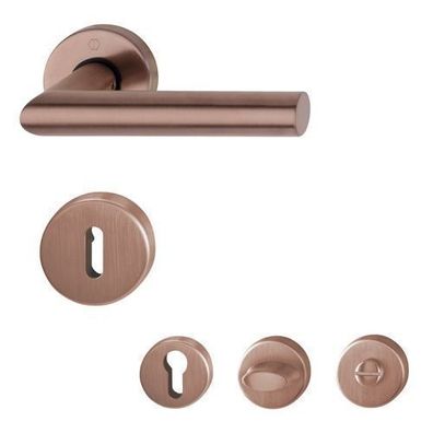 Hoppe Amsterdam Türdrücker Rosettengarnitur kupferfarben satiniert