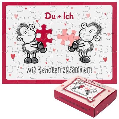 Sheepworld Puzzle "Du und Ich" 35tlg 21 x 15cm, in Geschenkbox mit Banderole Neuware