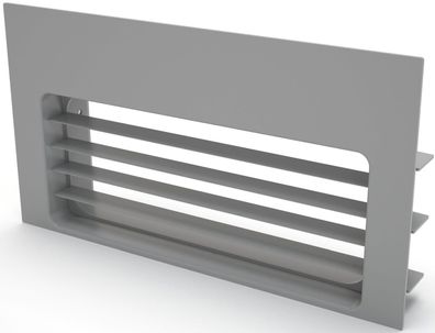 Flachkanal 222x89mm Umluft Lüftungsgitter Sockel Gitter Dunstabzug Downdraft