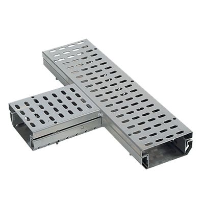 T-Stück Abzweigung 90° für Draenrinne 500 + 180x140x60-90mm