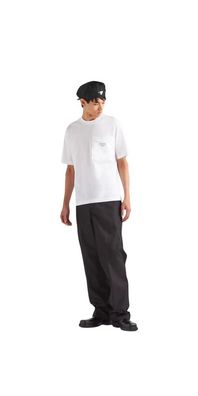 Prada Re-Nylon T-Shirt Weiß Herren