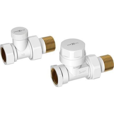 Mexen Heizkörperventile gerade, weiß - W902-000-20