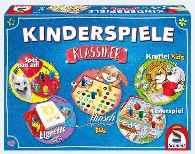 Kinderspiele Klassiker M.ä.d. n/Kniffel/Spitz p. auf