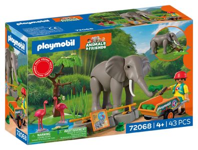 Playmobil® Animals&Friends 72068 Elefant mit Tierpfleger