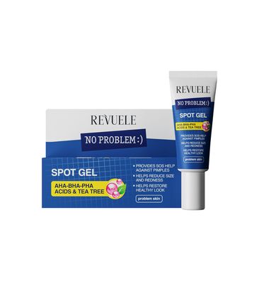 Revuele NO Problem SOS Gel AHA-BHA-PHA-SÄUREN UND Teebaum, 2x 25ml