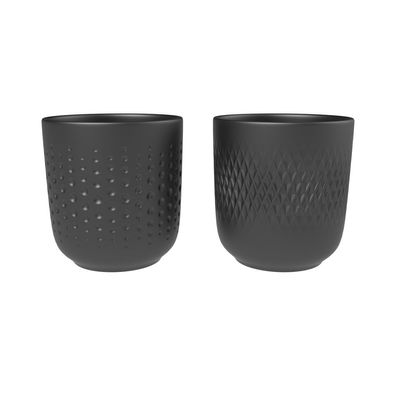 Villeroy & Boch – Manufacture Collier noir Becher Set 2tlg. 85 mm, 280 ml – Premiu