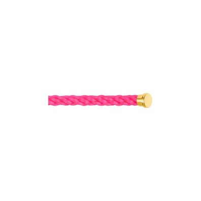 Fred - 6B0208 - Neonrosa FRED-KABEL FÜR Armband GROßES MODELL IN Gelbgold