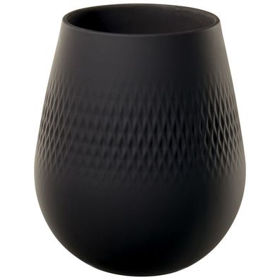 Villeroy & Boch – Manufacture Collier noir Vase Carré klein 124 mm, 1100 ml –