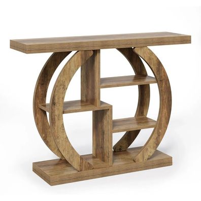 4-stufiger Konsolentisch Bauernhaus Sofatisch Akzent Eingangstisch