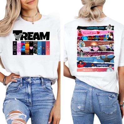 Tream T-Shirt Damen - Deutsch Rap Album Collage Shirt, Musik Fan Geschenk